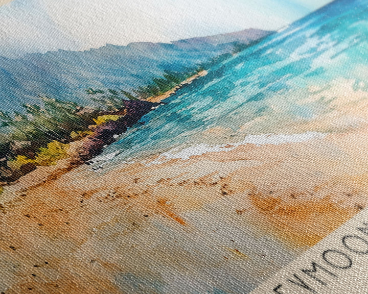 Honeymoon Harbor Beach, Bahamas Watercolor Print, Vacation Gift, Bahamas Wall Art, Vacation Wall Art, Vacatation Memories, Beach Decor, Beach Or Lakehouse Art