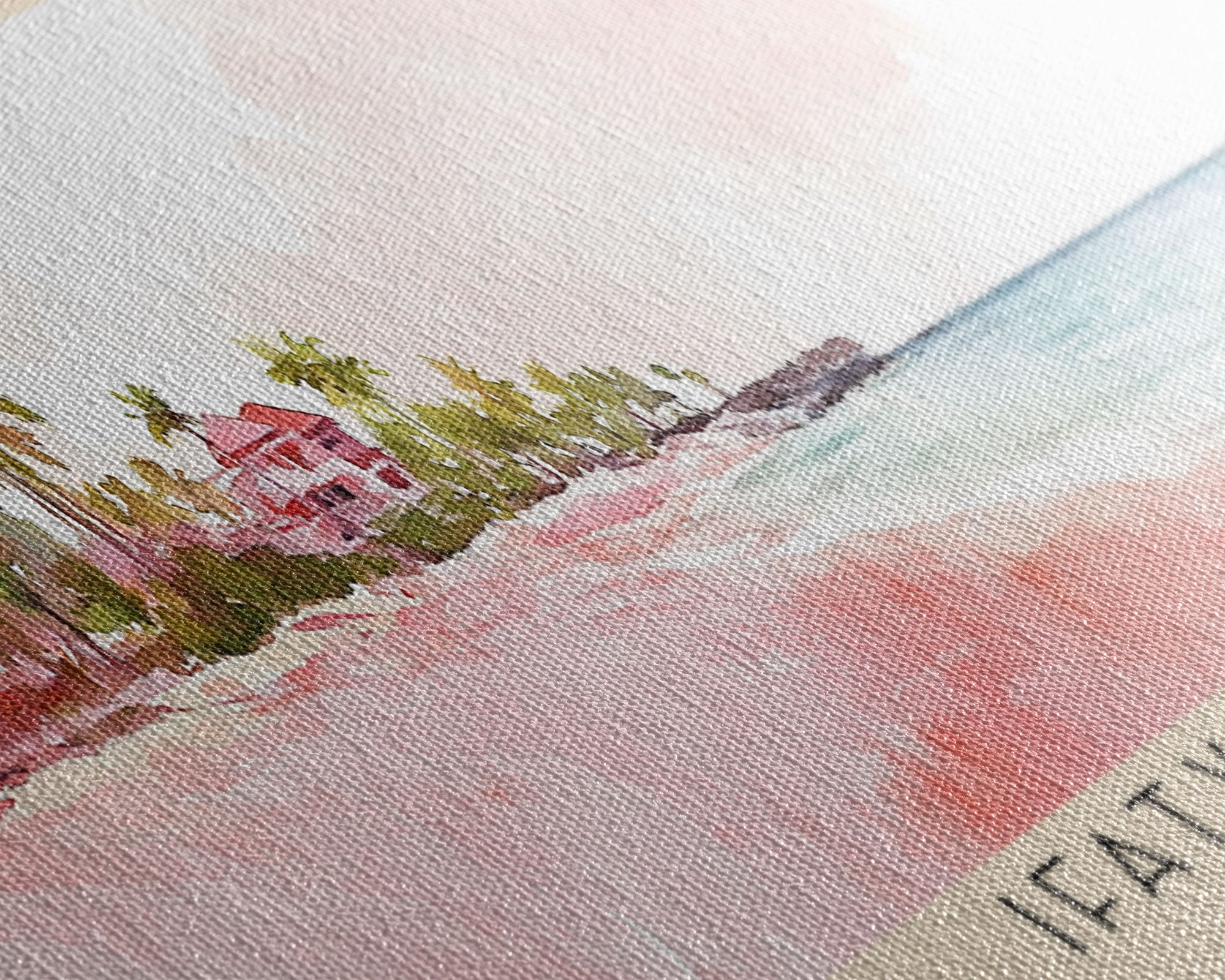 Ifaty Beach, Madagascar Watercolor Print, Vacation Gift, Madagascar Wall Art, Beach Painting, Beach Decor, Large Wall Art, Wood Frame Art