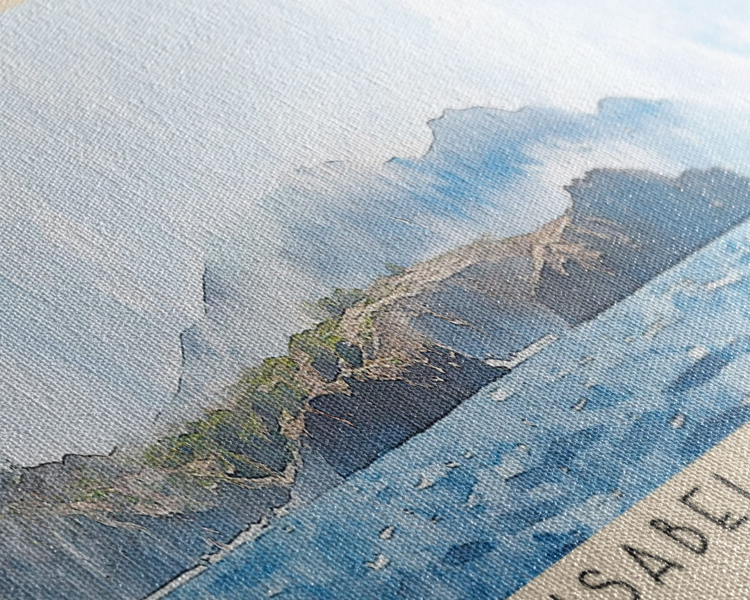 Isabela Island, Ecuador Watercolor Print, Vacation Gift, Ecuador Wall Art, Beach Painting, Beach Decor, Beach Or Lakehouse Art