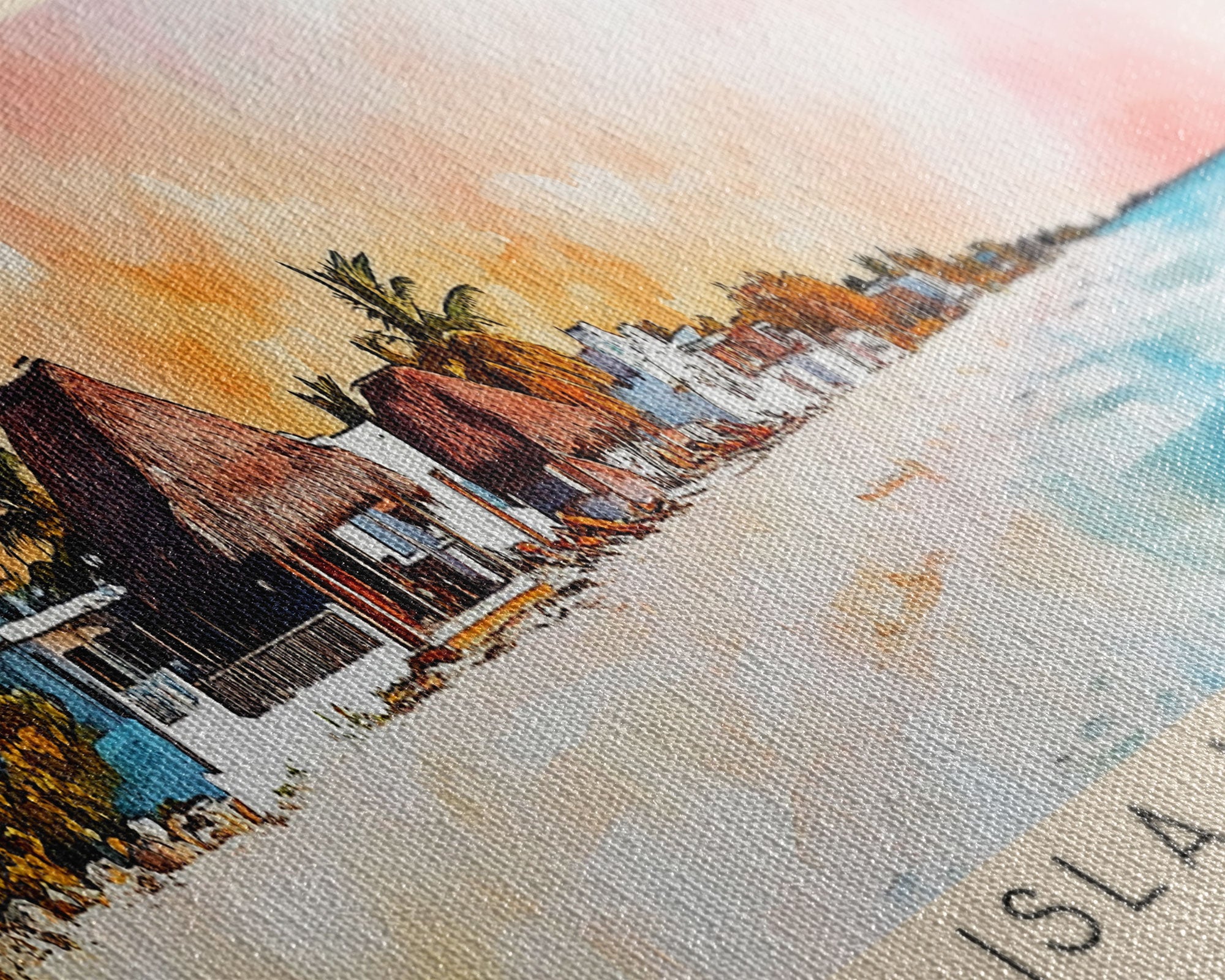 Isla Holbox, Mexico Watercolor Print, Vacation Gift, Mexico Wall Art, Beach Painting, Beach Decor, Beach Or Lakehouse Art