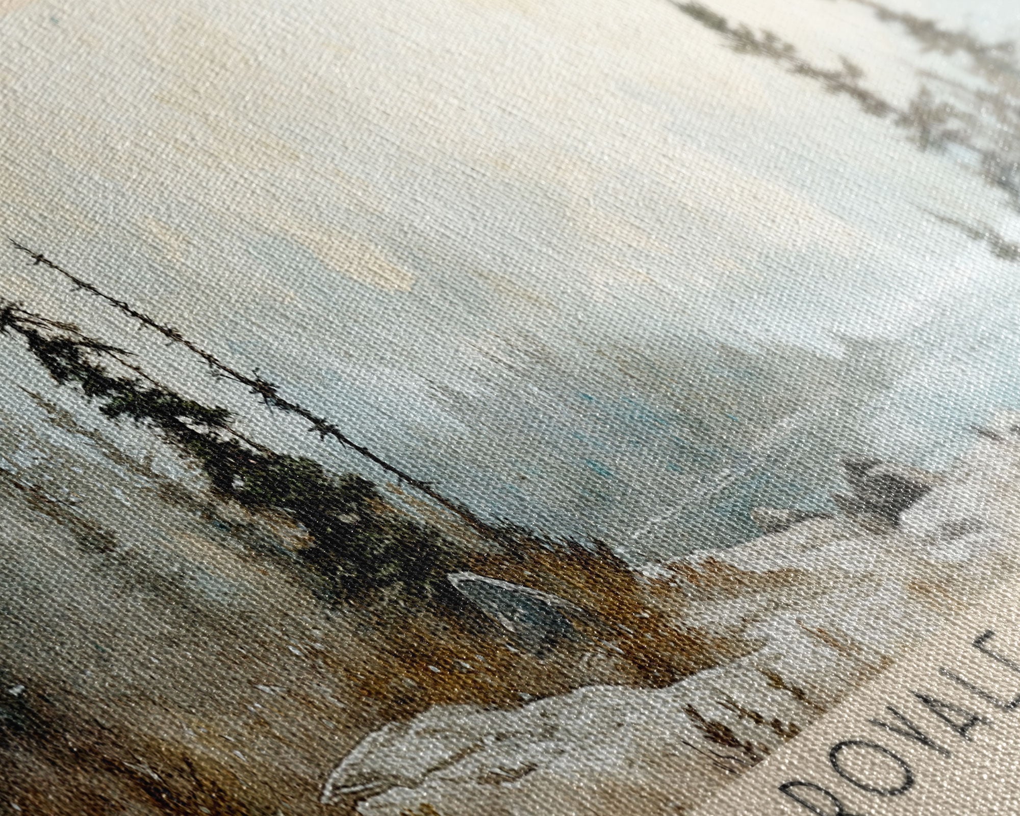 Isle Royale National Park, Michigan Watercolor Print, Vacation Gift, Michigan Wall Art, Beach Painting, Beach Decor, Large Wall Art, Wood Frame Art