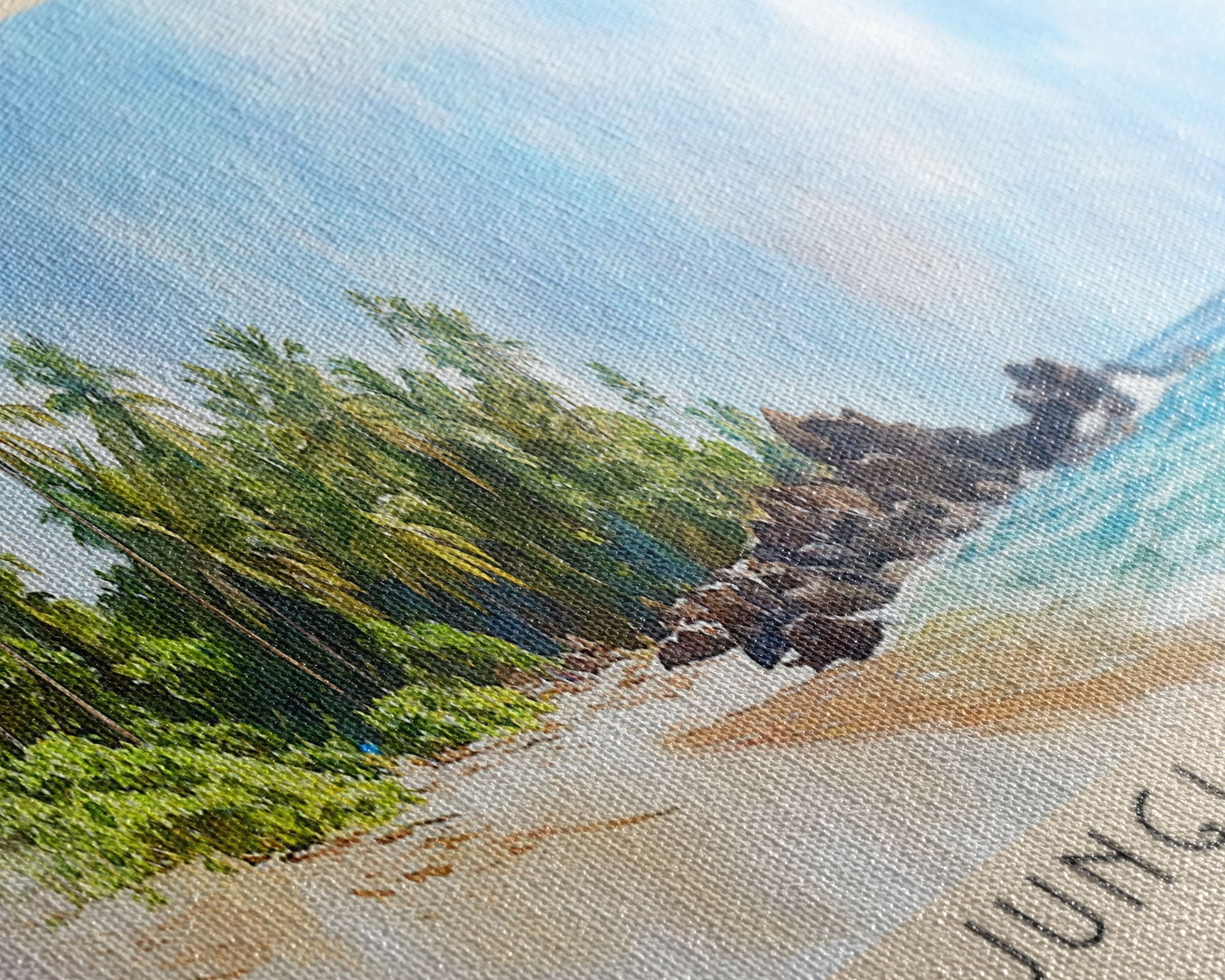 Jungle Beach, Sri Lanka Watercolor Print, Vacation Gift, Sri Lanka Wall Art, Vacation Wall Art, Vacatation Memories, Beach Decor, Beach Or Lakehouse Art