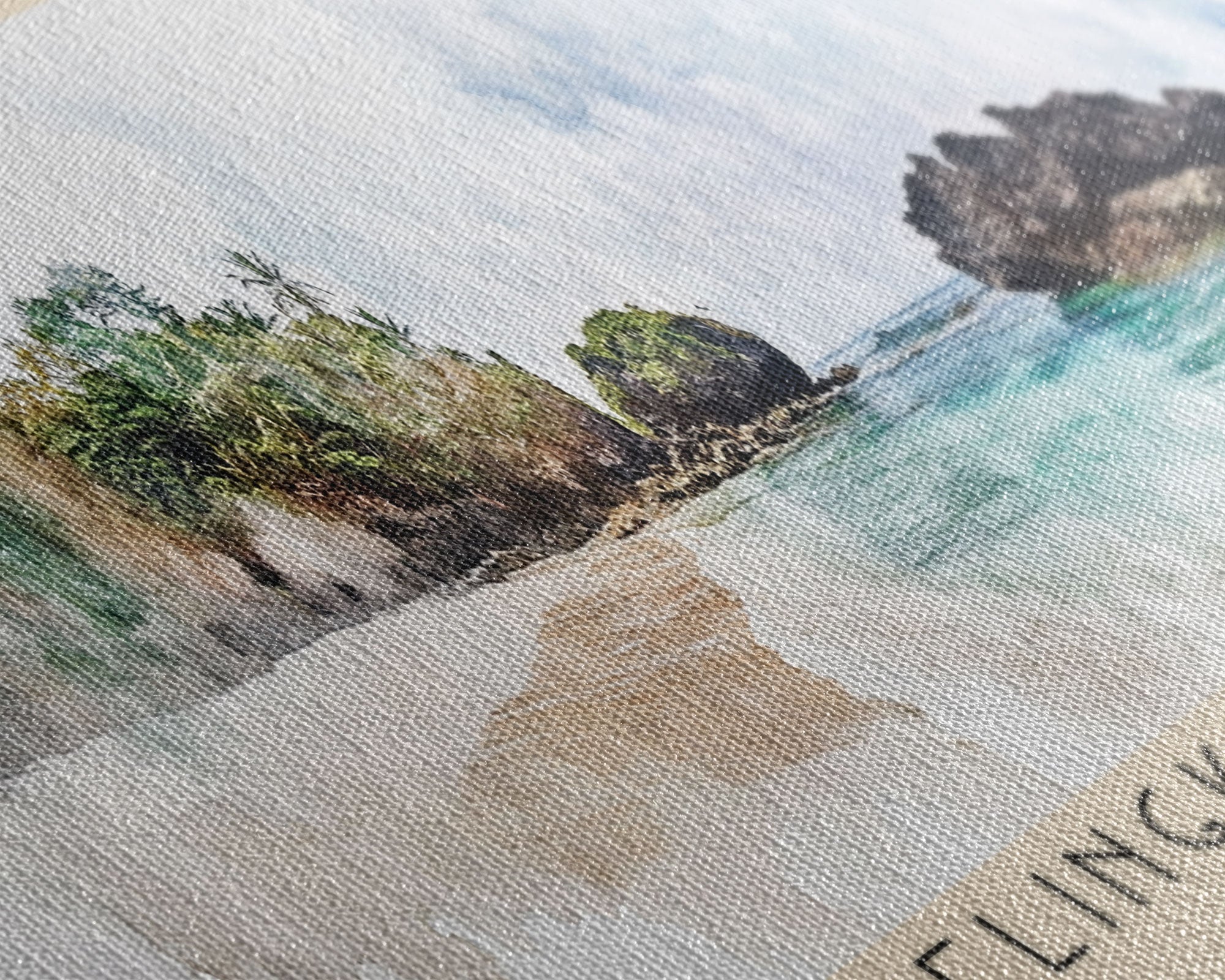 Kelingking Beach, Indonesia Watercolor Print, Vacation Gift, Indonesia Wall Art, Vacation Wall Art, Vacatation Memories, Beach Decor, Beach Or Lakehouse Art