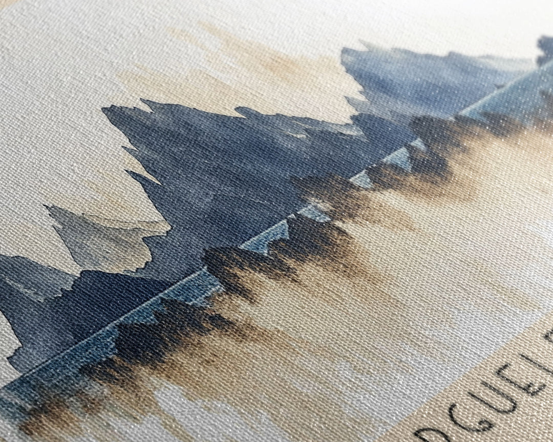 Kerguelen Islands, France Watercolor Print, Vacation Gift, France Wall Art, Beach Painting, Beach Decor, Beach Or Lakehouse Art