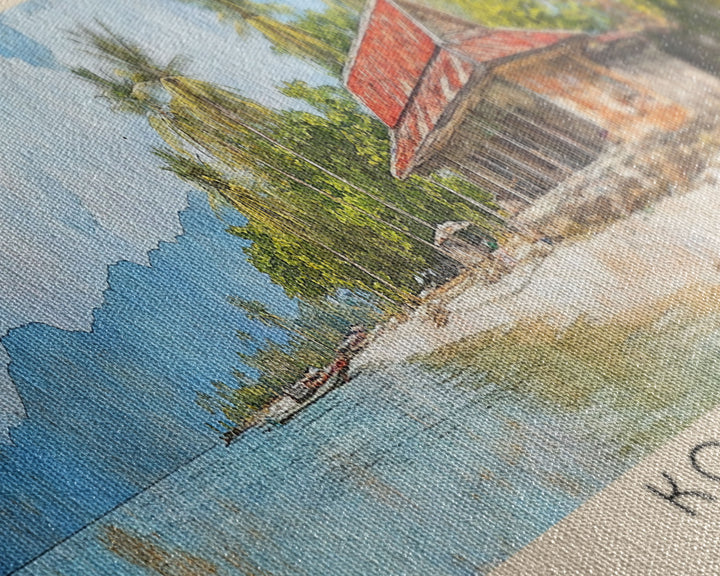 Ko Kut, Thailand Watercolor Print, Vacation Gift, Thailand Wall Art, Beach Painting, Beach Decor, Beach Or Lakehouse Art