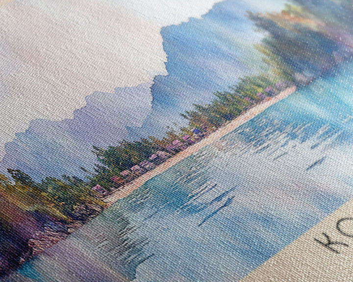 Ko Lipe, Thailand Watercolor Beach Print, Vacation Gift, Thailand Wall Art, Beach Painting, Beach Decor, Beach Painting