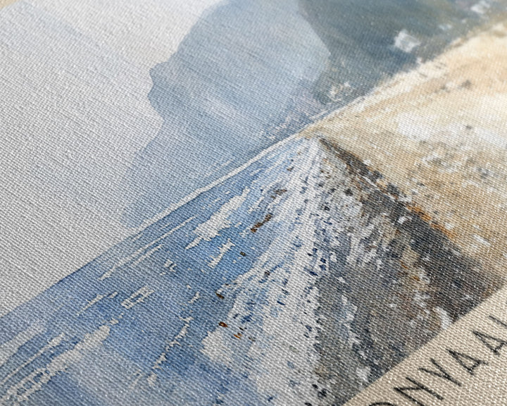 Konyaaltı Beaches, Turkey Watercolor Beach Print, Vacation Gift, Turkey Wall Art, Beach Painting, Beach Decor, Beach Painting