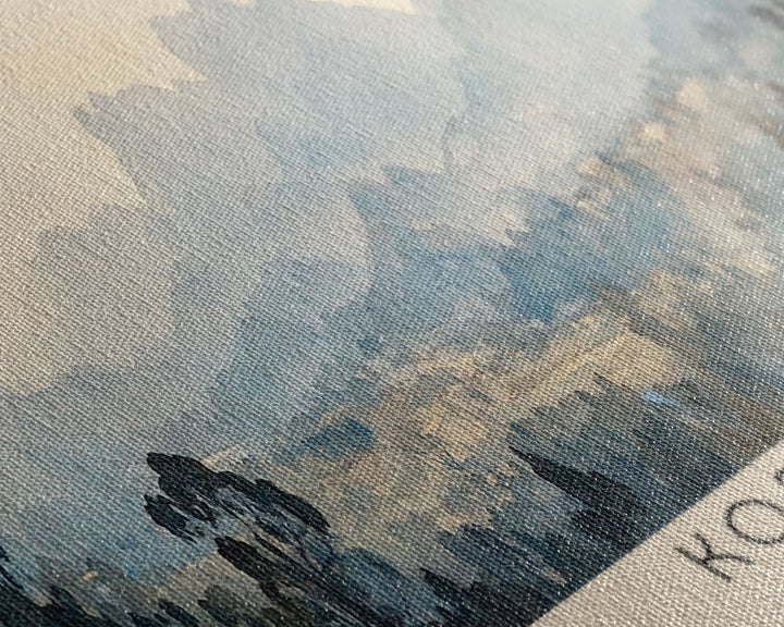 Kosgada, Sri Lanka Watercolor Print, Vacation Gift, Sri Lanka Wall Art, Beach Painting, Beach Decor, Large Wall Art, Wood Frame Art