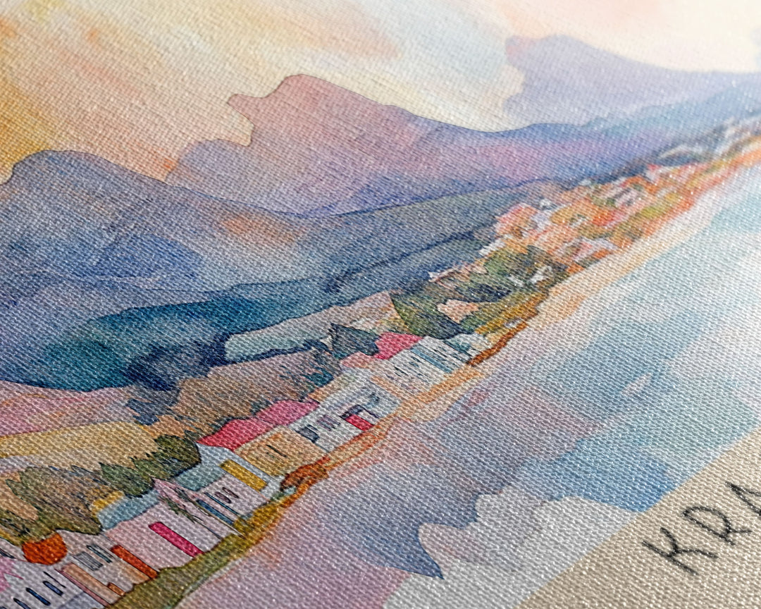 Kraalbaai, South Africa Watercolor Print, Vacation Gift, South Africa Wall Art, Vacation Wall Art, Vacatation Memories, Beach Decor, Beach Or Lakehouse Art