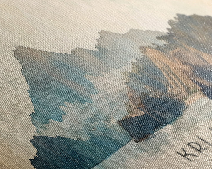 Kri Island, Indonesia Watercolor Beach Print, Vacation Gift, Indonesia Wall Art, Beach Painting, Beach Decor, Beach Painting