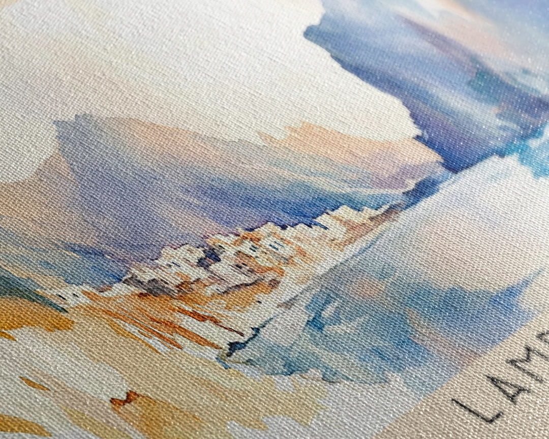 Lampedusa, Italy Watercolor Print, Vacation Gift, Italy Wall Art, Vacation Wall Art, Vacatation Memories, Beach Decor, Beach Or Lakehouse Art