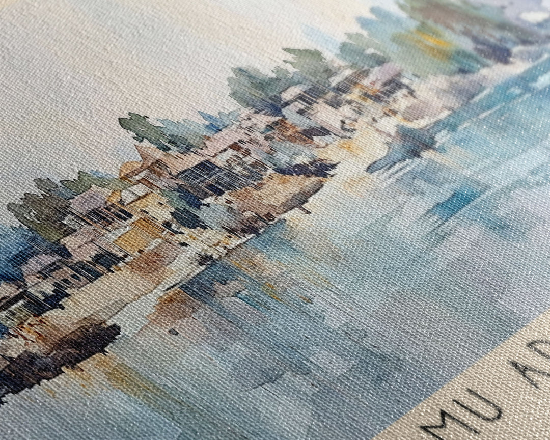 Lamu Archipelago, Kenya Watercolor Print, Vacation Gift, Kenya Wall Art, Beach Painting, Beach Decor, Beach Or Lakehouse Art