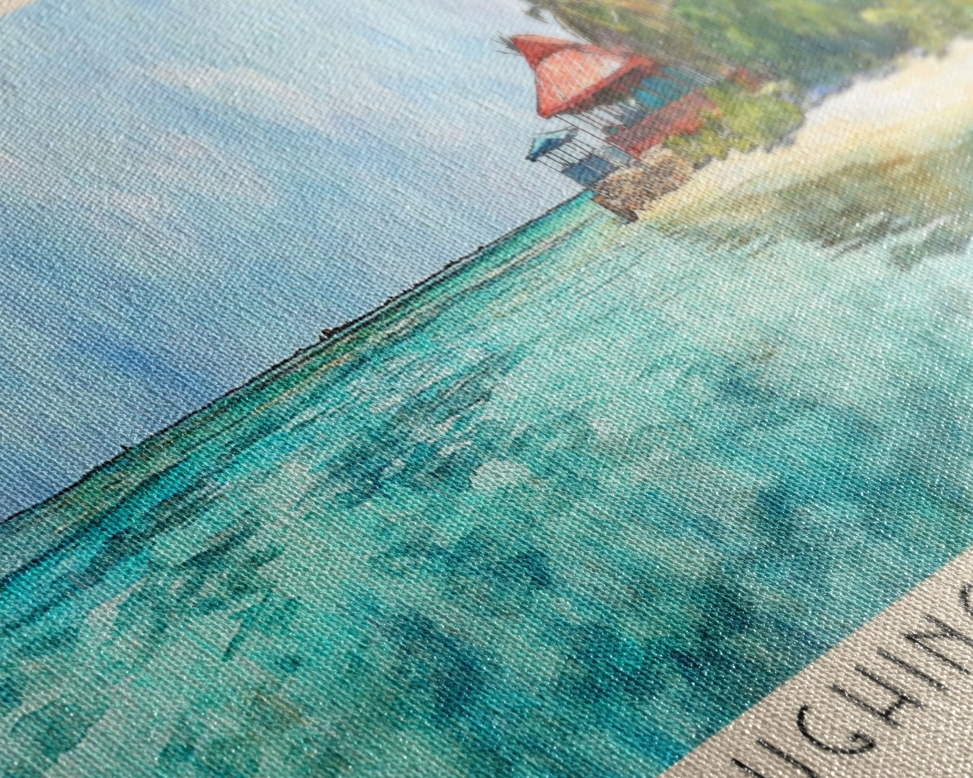 Laughing Bird Caye, Belize Watercolor Print, Vacation Gift, Belize Wall Art, Vacation Wall Art, Vacatation Memories, Beach Decor, Beach Or Lakehouse Art