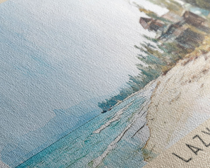 Lazy Beach, Cambodia Watercolor Beach Print, Vacation Gift, Cambodia Wall Art, Beach Painting, Beach Decor, Beach Painting