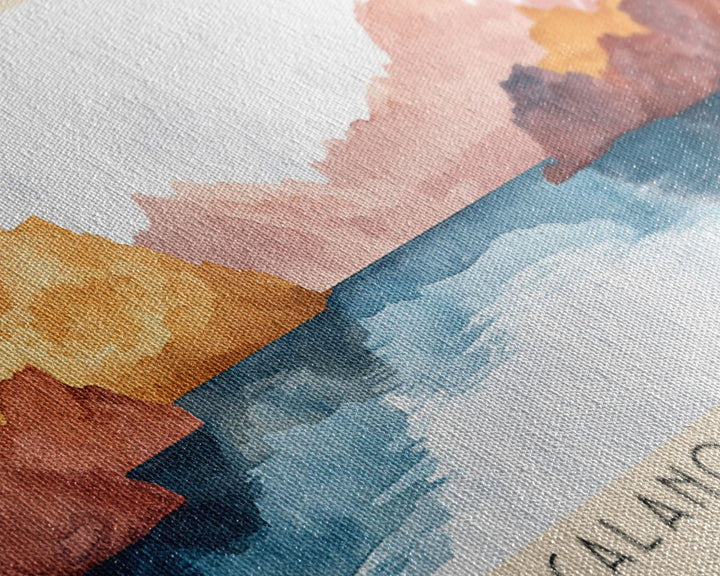 Les Calanques de Cassis, France Watercolor Print, Vacation Gift, France Wall Art, Vacation Wall Art, Vacatation Memories, Beach Decor, Beach Or Lakehouse Art