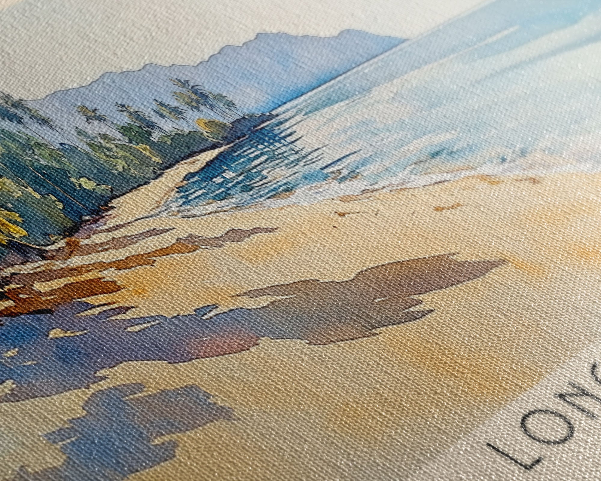 Long Beach, Fiji Watercolor Print, Vacation Gift, Fiji Wall Art, Vacation Wall Art, Vacatation Memories, Beach Decor, Beach Or Lakehouse Art