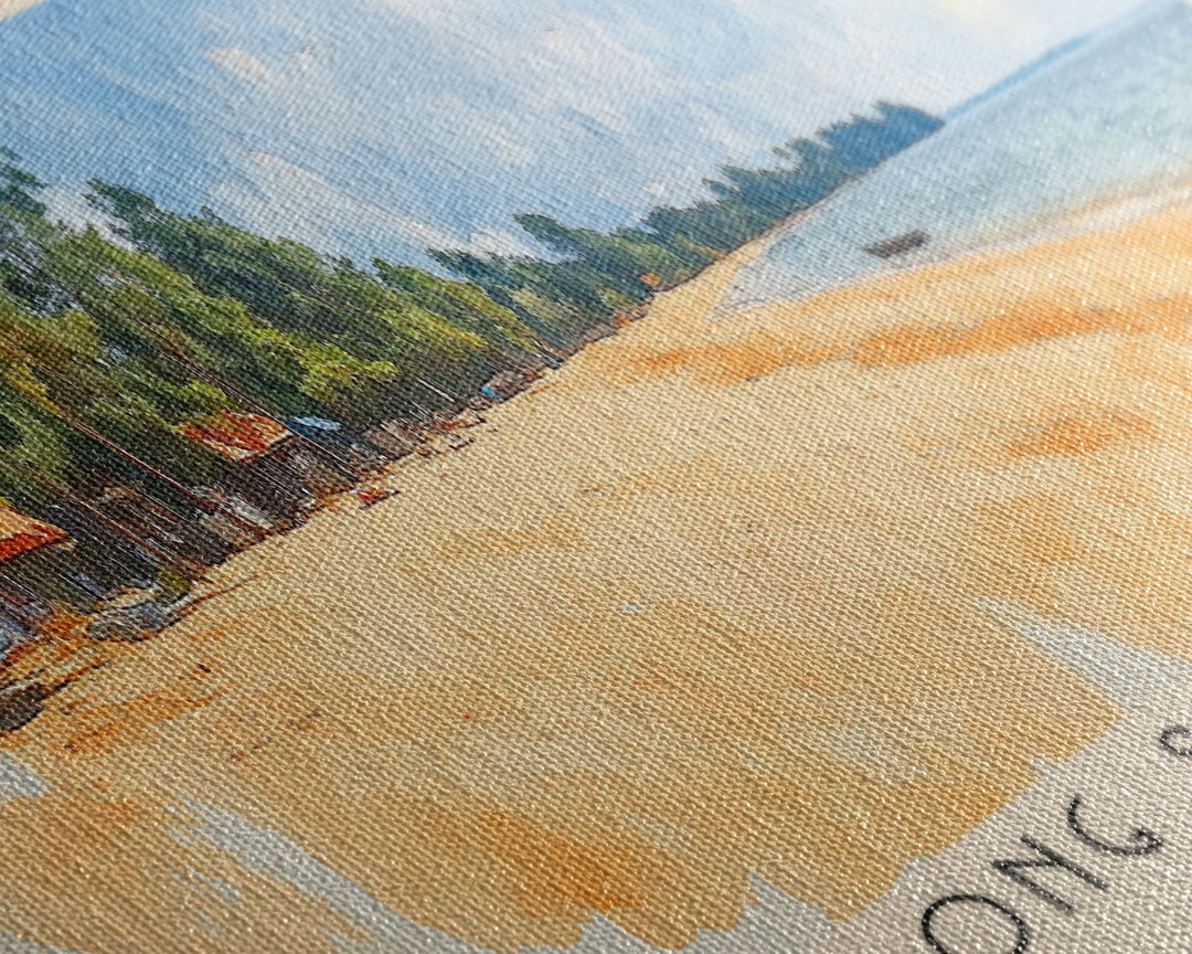 Long Set Beach, Cambodia Watercolor Print, Vacation Gift, Cambodia Wall Art, Vacation Wall Art, Vacatation Memories, Beach Decor, Beach Or Lakehouse Art