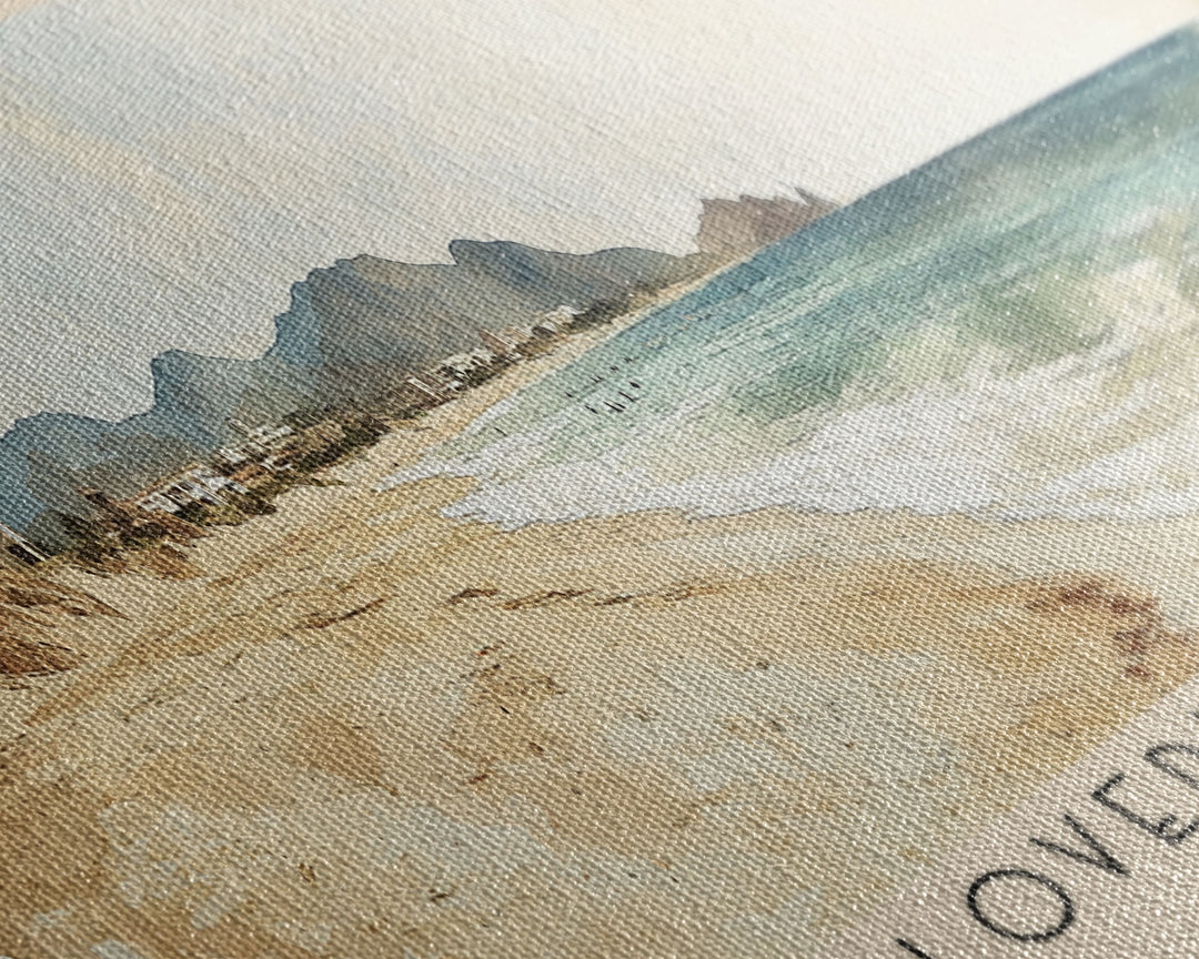 Lover’s Beach, Mexico Watercolor Print, Vacation Gift, Mexico Wall Art, Beach Painting, Beach Decor, Beach Or Lakehouse Art