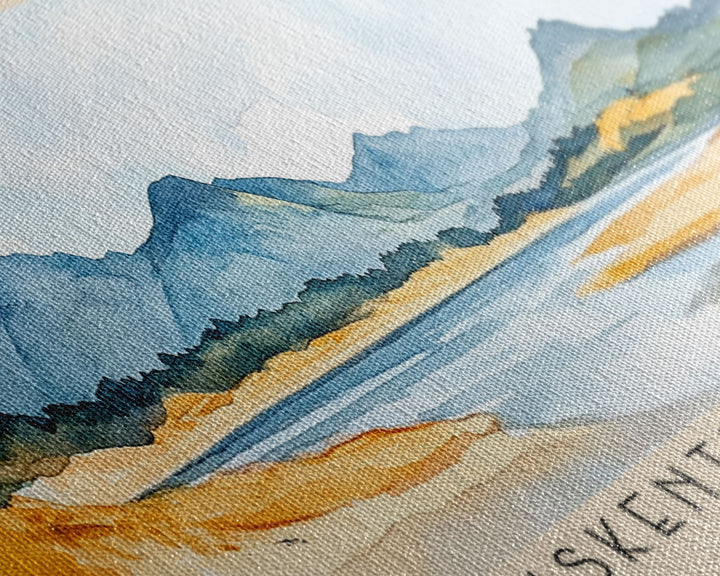 Luskentyre Sands, Scotland Watercolor Print, Vacation Gift, Scotland Wall Art, Vacation Wall Art, Vacatation Memories, Beach Decor, Beach Or Lakehouse Art