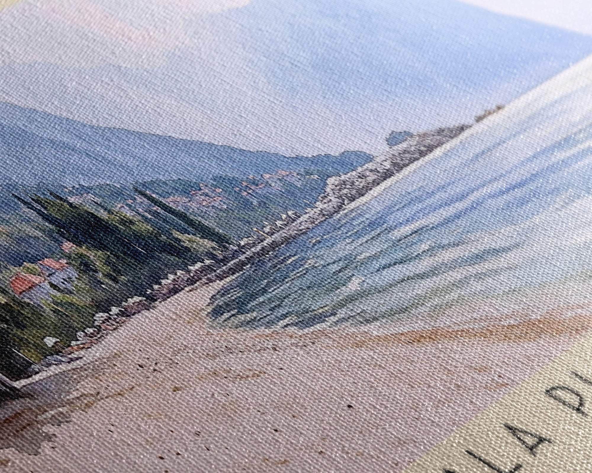 Mala Plaža Beach, Montenegro Watercolor Print, Vacation Gift, Montenegro Wall Art, Vacation Wall Art, Vacatation Memories, Beach Decor, Beach Or Lakehouse Art