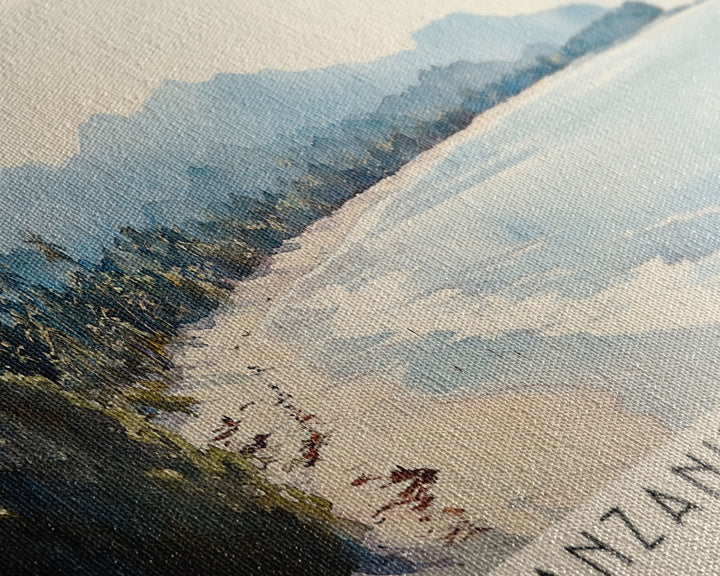 Manzanillo Beach, Costa Rica Watercolor Print, Vacation Gift, Costa Rica Wall Art, Vacation Wall Art, Vacatation Memories, Beach Decor, Beach Or Lakehouse Art