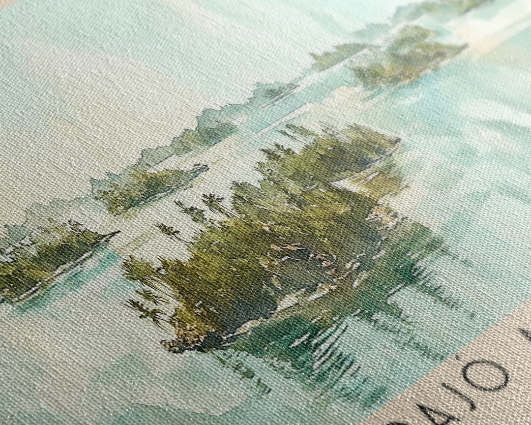 Marajó Archipelago, Brazil Watercolor Print, Vacation Gift, Brazil Wall Art, Beach Painting, Beach Decor, Large Wall Art, Wood Frame Art