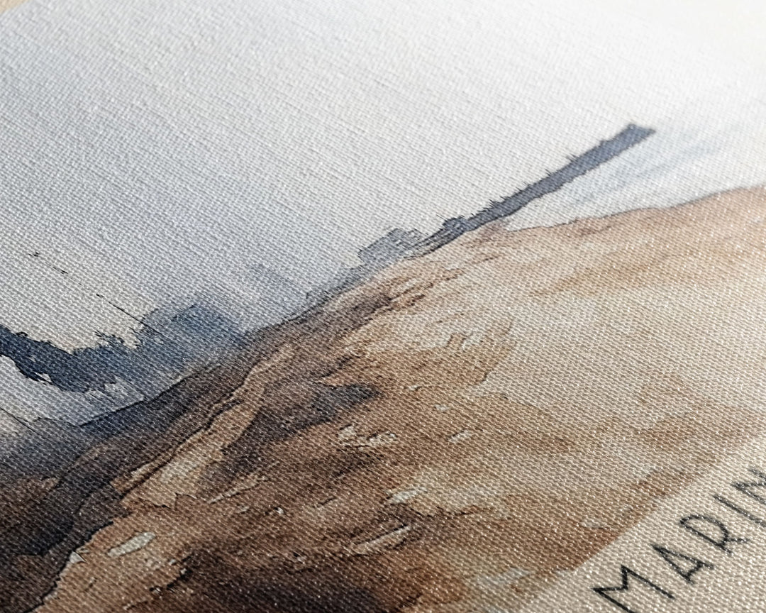 Marina Beach, India Watercolor Print, Vacation Gift, India Wall Art, Vacation Wall Art, Vacatation Memories, Beach Decor, Beach Or Lakehouse Art