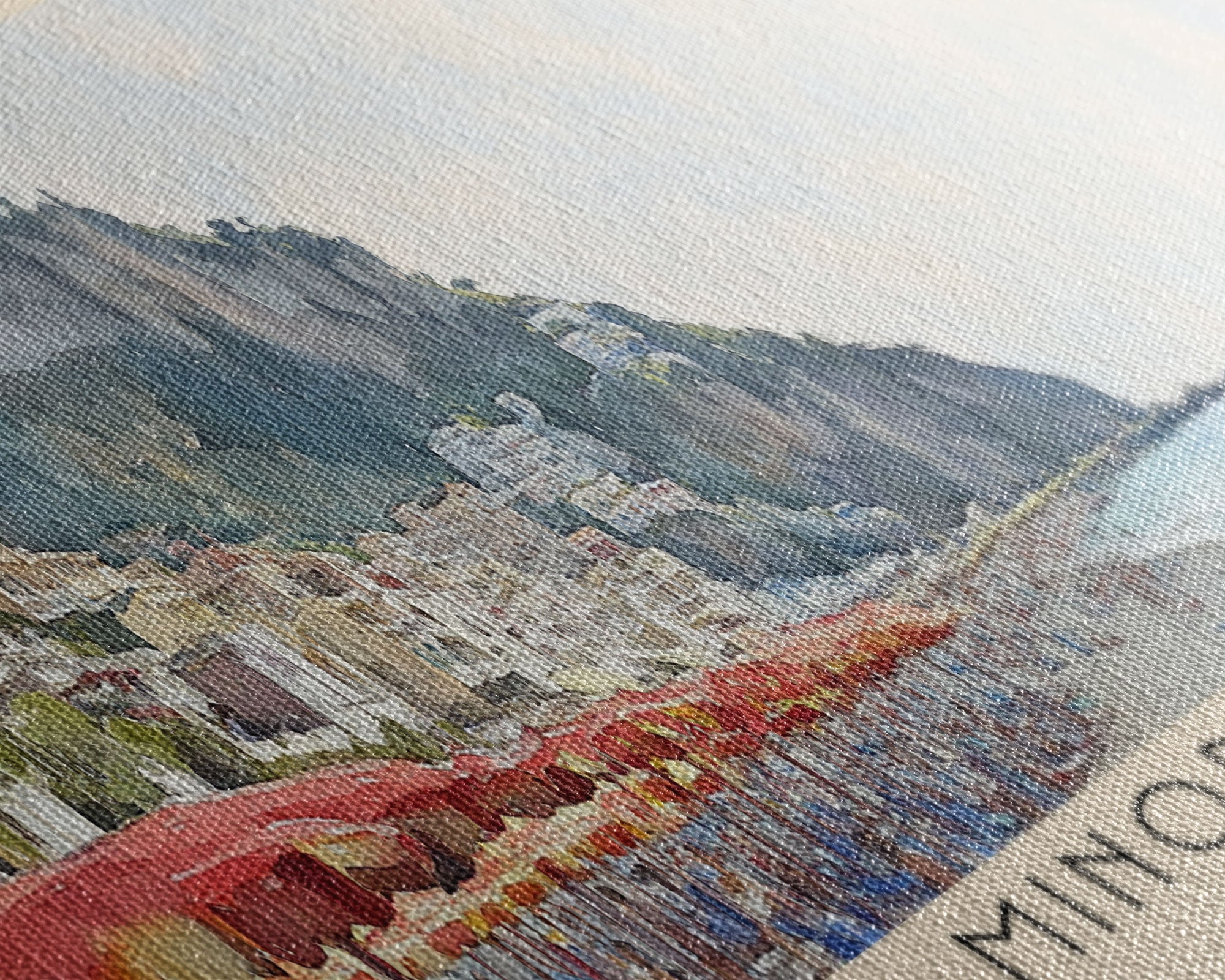 Minori Beach, Italy Watercolor Beach Print, Vacation Gift, Italy Wall Art, Beach Painting, Beach Decor, Beach Painting