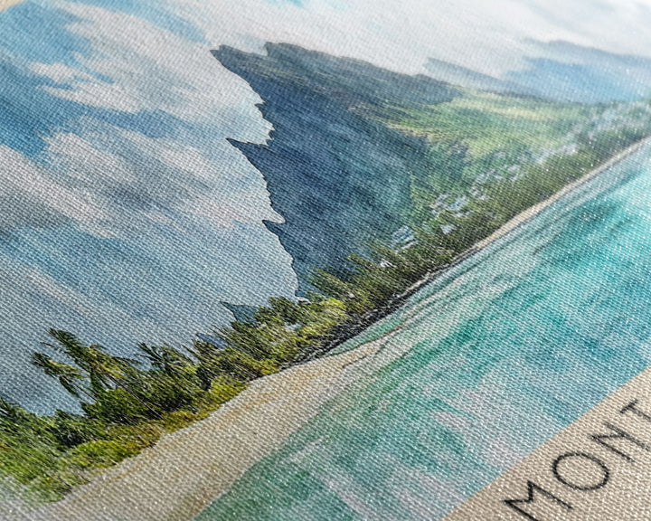 Mont Choisy, Mauritius Watercolor Print, Vacation Gift, Mauritius Wall Art, Beach Painting, Beach Decor, Beach Or Lakehouse Art