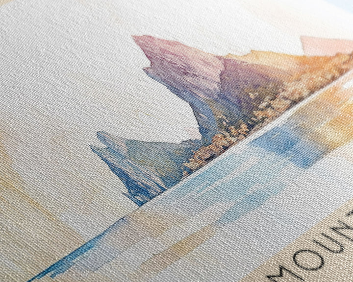 Mount island, Italy Watercolor Print, Vacation Gift, Italy Wall Art, Vacation Wall Art, Vacatation Memories, Beach Decor, Beach Or Lakehouse Art