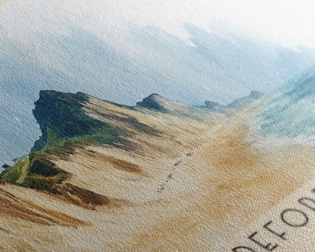 Mudeford Sandbank, United Kingdom Watercolor Beach Print, Vacation Gift, United Kingdom Wall Art, Beach Painting, Beach Decor, Beach Painting