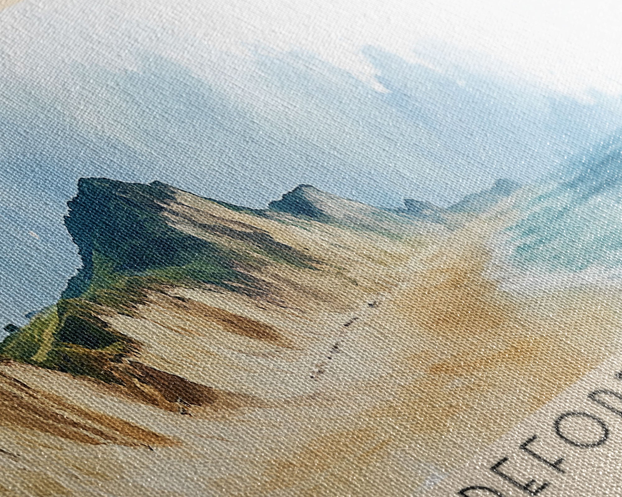 Mudeford Sandbank, United Kingdom Watercolor Beach Print, Vacation Gift, United Kingdom Wall Art, Beach Painting, Beach Decor, Beach Painting