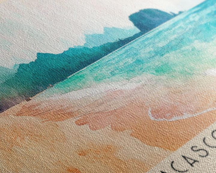 Nacascolo Beach, Costa Rica Watercolor Print, Vacation Gift, Costa Rica Wall Art, Vacation Wall Art, Vacatation Memories, Beach Decor, Beach Or Lakehouse Art