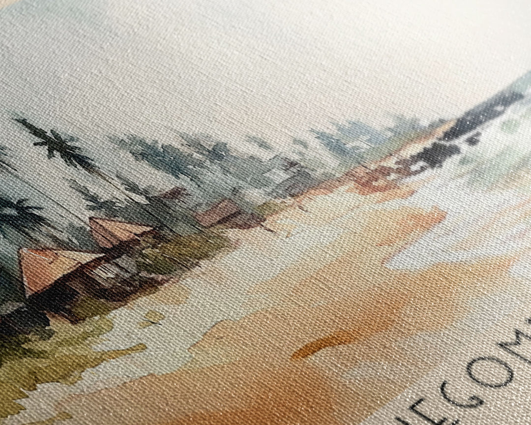 Negombo beach, Sri Lanka Watercolor Print, Vacation Gift, Sri Lanka Wall Art, Beach Painting, Beach Decor, Beach Or Lakehouse Art