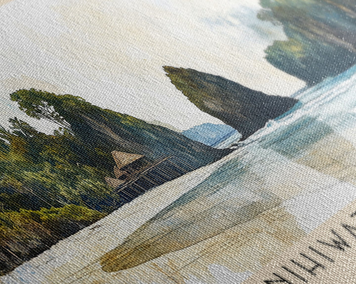 Nihiwatu Beach, Sumba, Indonesia Watercolor Print, Vacation Gift, Sumba, Indonesia Wall Art, Beach Painting, Beach Decor, Beach Or Lakehouse Art