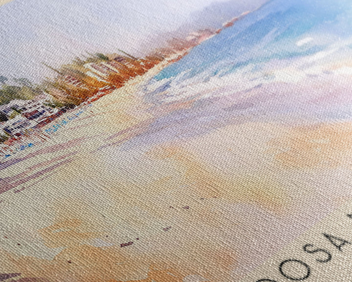 Noosa Main Beach, Australia Watercolor Print, Vacation Gift, Australia Wall Art, Vacation Wall Art, Vacatation Memories, Beach Decor, Beach Or Lakehouse Art