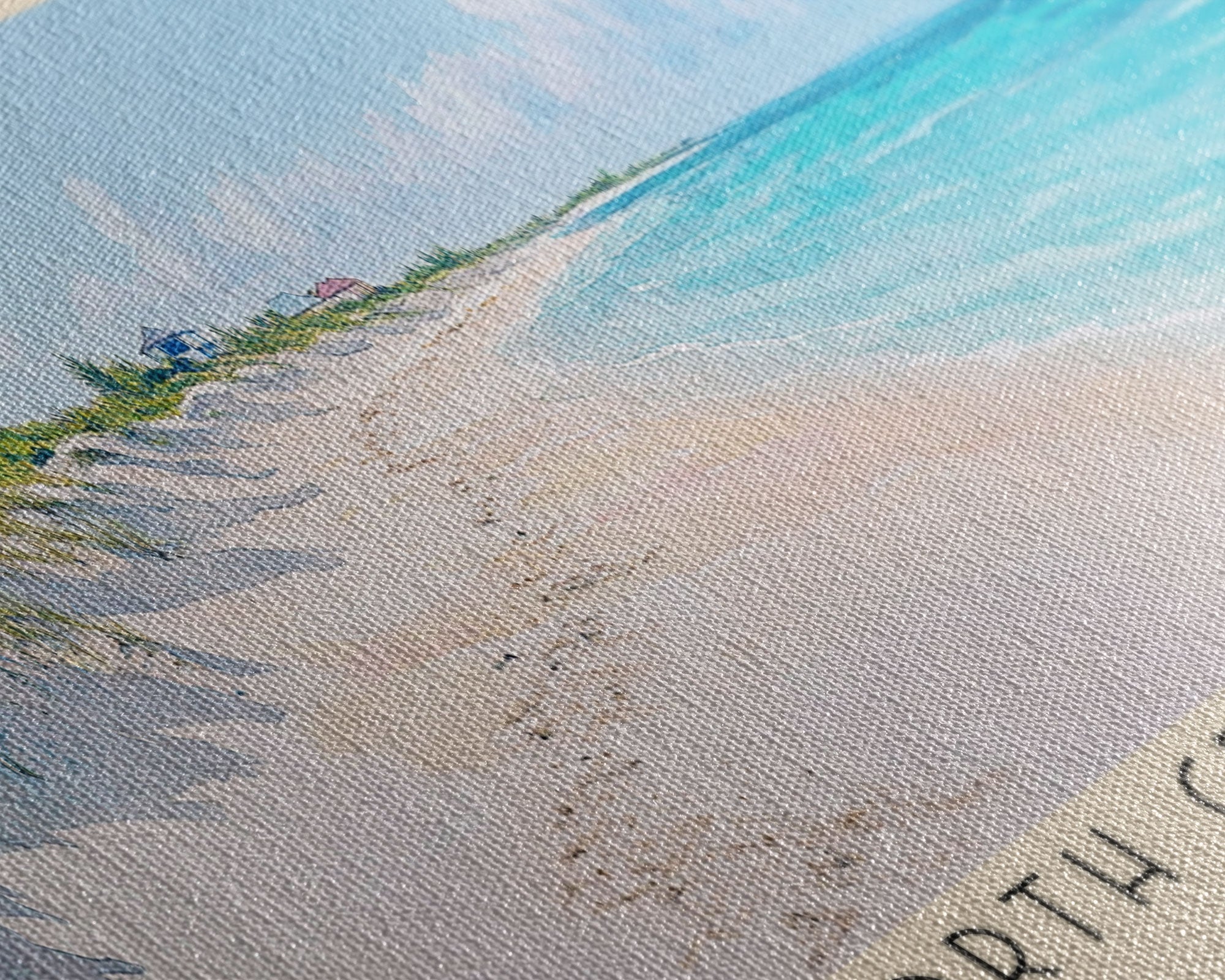 North Creek Beach, Turks and Caicos Watercolor Print, Vacation Gift, Turks and Caicos Wall Art, Beach Painting, Beach Decor, Beach Or Lakehouse Art