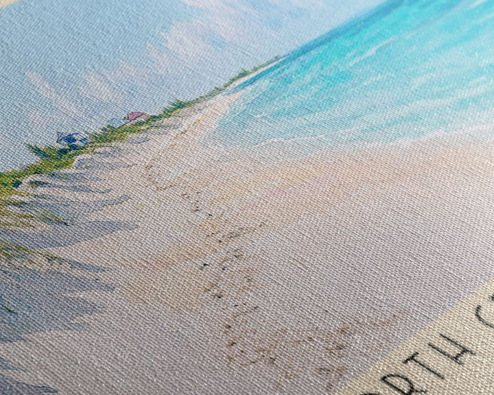 North Creek Beach, Turks and Caicos Watercolor Print, Vacation Gift, Turks and Caicos Wall Art, Beach Painting, Beach Decor, Beach Or Lakehouse Art
