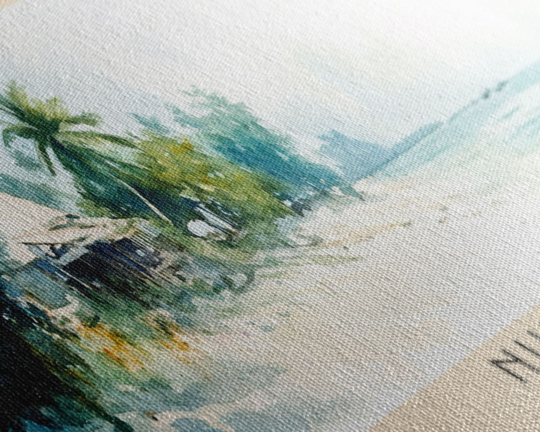 Nungwi, Tanzai Watercolor Print, Vacation Gift, Tanzai Wall Art, Vacation Wall Art, Vacatation Memories, Beach Decor, Beach Or Lakehouse Art