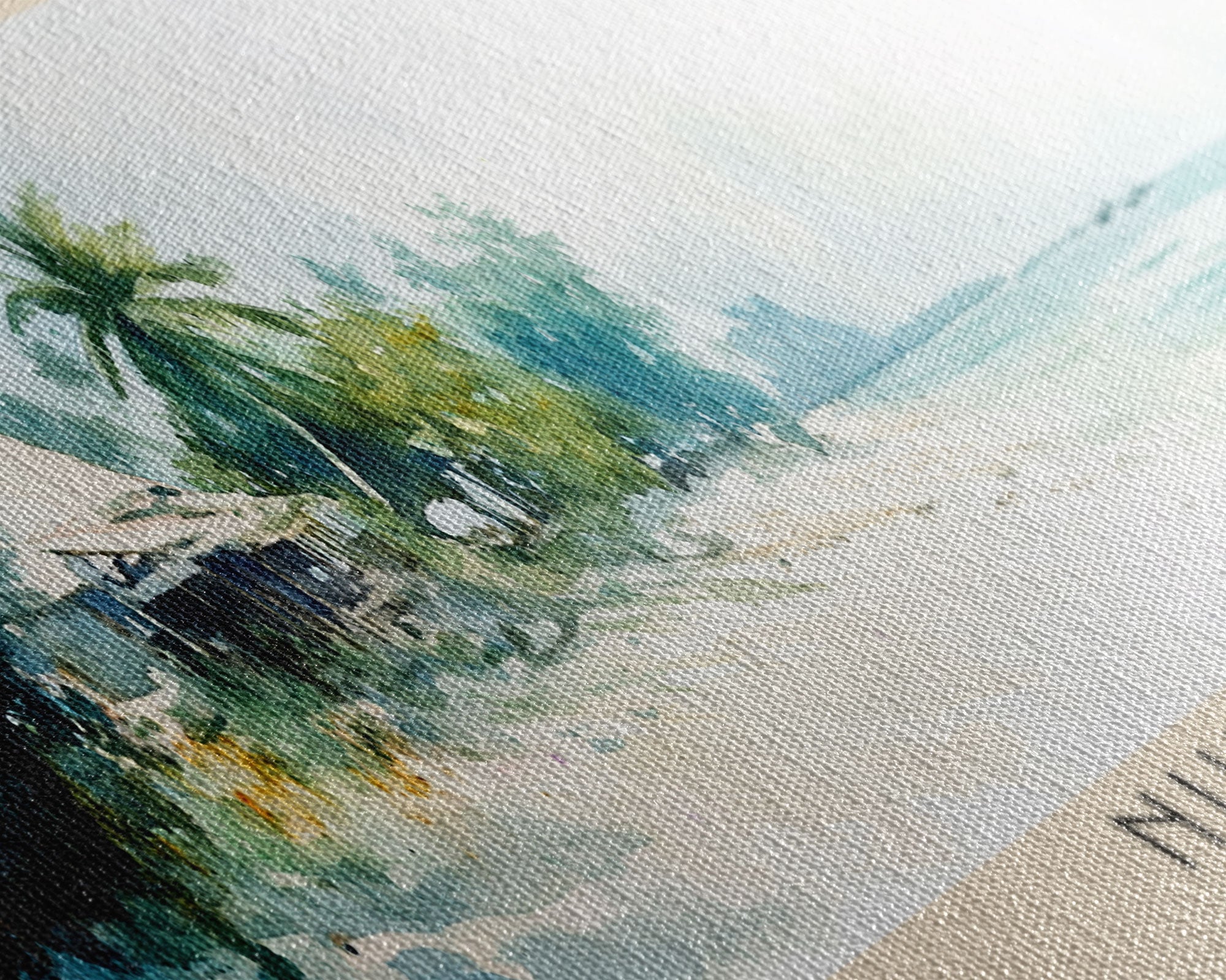 Nungwi, Tanzai Watercolor Print, Vacation Gift, Tanzai Wall Art, Vacation Wall Art, Vacatation Memories, Beach Decor, Beach Or Lakehouse Art