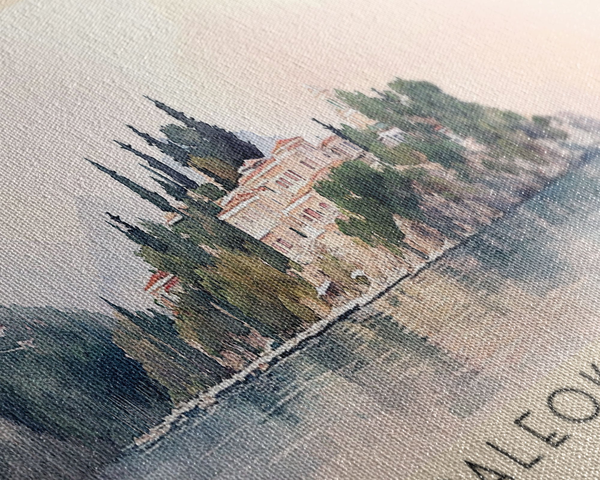 Paleokastritsa, Greece Watercolor Print, Vacation Gift, Greece Wall Art, Beach Painting, Beach Decor, Beach Or Lakehouse Art