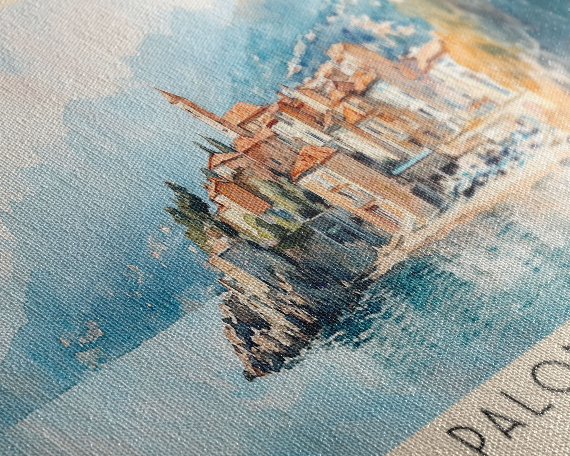 Palombaggia, France Watercolor Print, Vacation Gift, France Wall Art, Beach Painting, Beach Decor, Beach Or Lakehouse Art