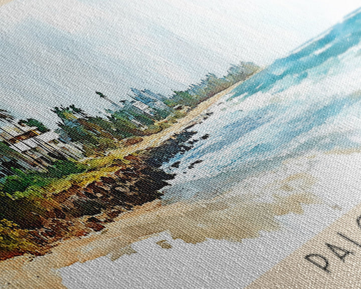 Palomino, Puerto Rico Watercolor Beach Print, Vacation Gift, Puerto Rico Wall Art, Beach Painting, Beach Decor, Beach Painting