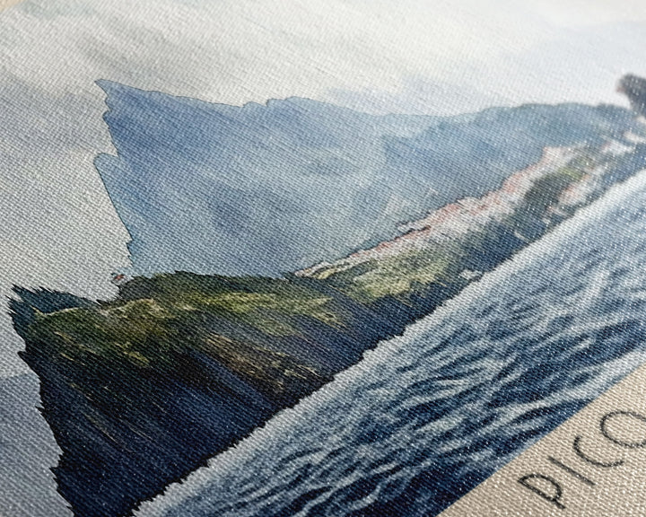 Pico Island, Portugal Watercolor Print, Vacation Gift, Portugal Wall Art, Beach Painting, Beach Decor, Beach Or Lakehouse Art