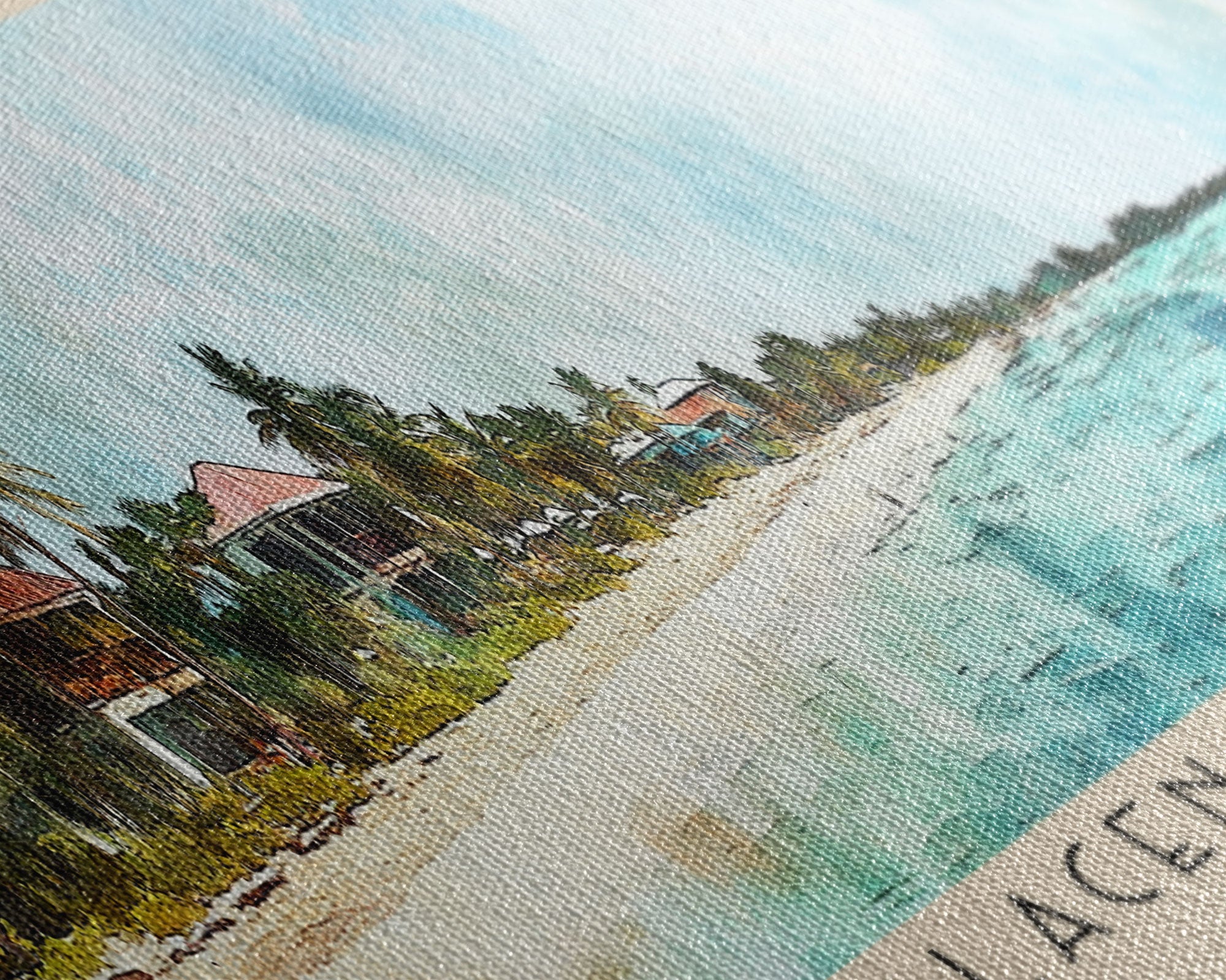 Placencia Beach, Belize Watercolor Print, Vacation Gift, Belize Wall Art, Vacation Wall Art, Vacatation Memories, Beach Decor, Beach Or Lakehouse Art