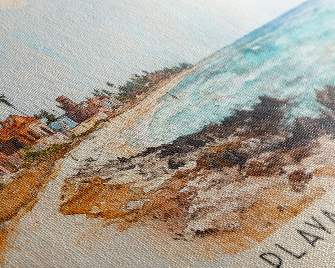 Playa Blanca, Colombia Watercolor Print, Vacation Gift, Colombia Wall Art, Vacation Wall Art, Vacatation Memories, Beach Decor, Beach Or Lakehouse Art