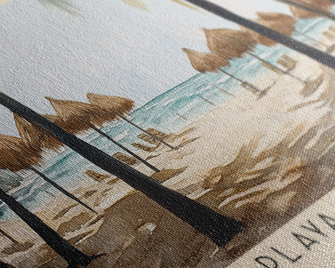 Playa Dorada, Dominican Republic Watercolor Print, Vacation Gift, Dominican Republic Wall Art, Beach Painting, Beach Decor, Beach Or Lakehouse Art