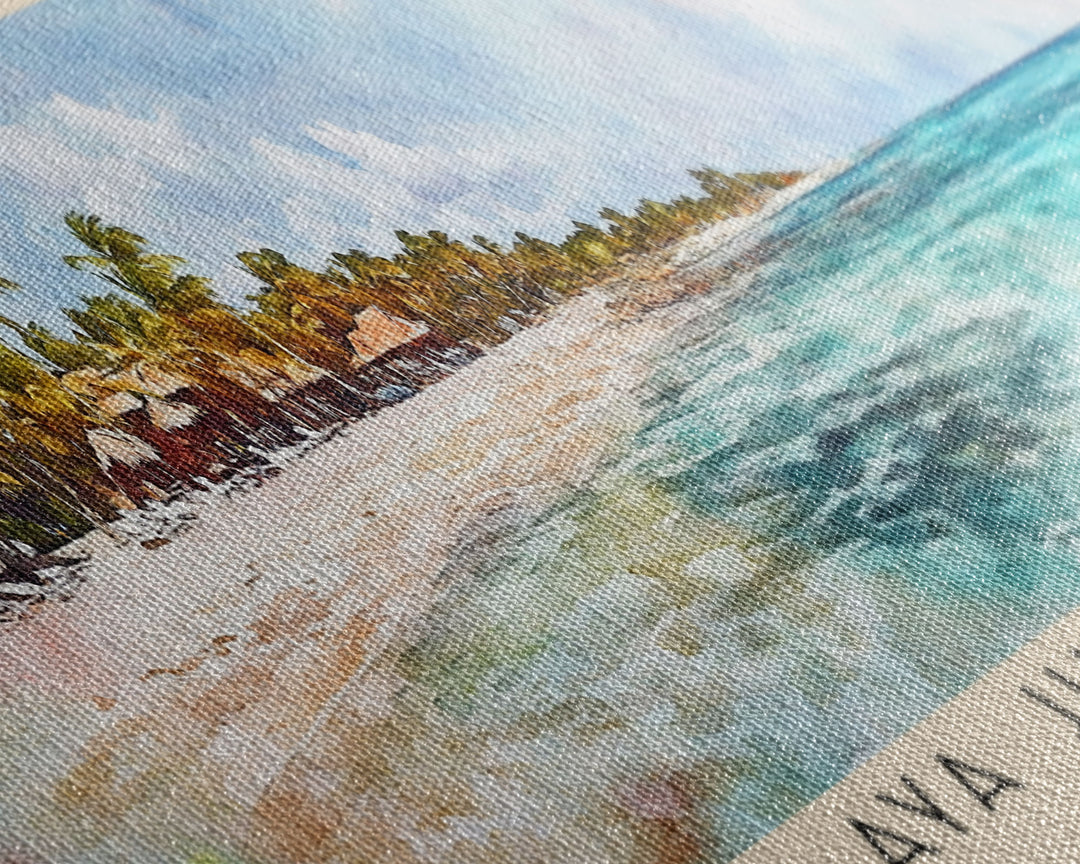 Playa Juan Dolio, Dominican Republic Watercolor Print, Vacation Gift, Dominican Republic Wall Art, Vacation Wall Art, Vacatation Memories, Beach Decor, Beach Or Lakehouse Art