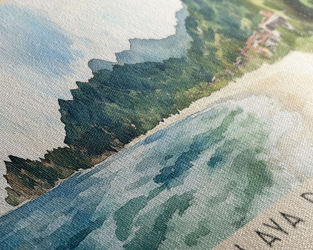 Playa Rodadero, Colombia Watercolor Print, Vacation Gift, Colombia Wall Art, Beach Painting, Beach Decor, Beach Or Lakehouse Art