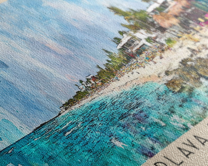 Playa Zicatela, Mexico Watercolor Print, Vacation Gift, Mexico Wall Art, Vacation Wall Art, Vacatation Memories, Beach Decor, Beach Or Lakehouse Art